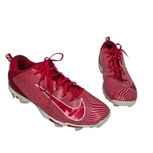 Nike Football Cleats 9.5 Red White Mens Vapor Untouchable Shark 3 917168-600